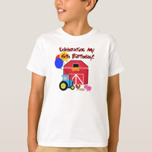 Farm 6th Birthday T-Shirt