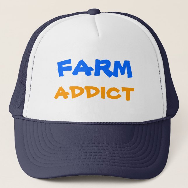 FARM, ADDICT, Designs By Che Dean Trucker Hat (Front)