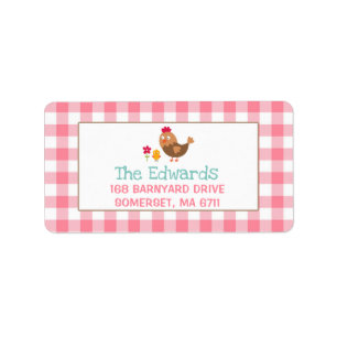 Farm Address Labels Farm Yard Birthday Party