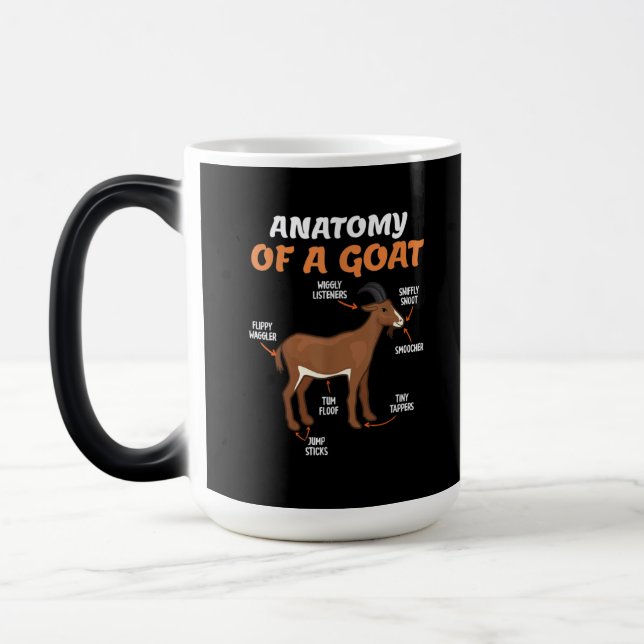 Farm Anatomy Of A Goat Petting Zoo Magic Mug (Left)