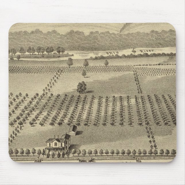Farm and residences of Joseph Mouse Mat (Front)