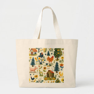 Farm Animal Ag Theme Tote Bag