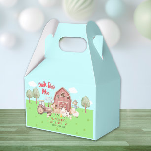 Farm Animal Birthday – Barnyard Party Favor Favour Box