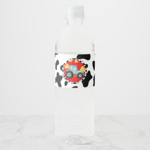 Farm Animal Birthday Party Water Bottle Label