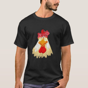 Farm Animal Bow Tie Cute Bird Chicken T-Shirt