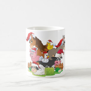 Farm Animal Christmas Coffee Mug
