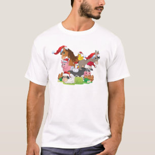 Farm Animal Christmas T-Shirt
