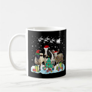 Farm Animal Christmas Tree Sheep Cow Goat Reindeer Coffee Mug