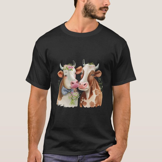 Farm Animal Cow T-Shirt (Front)