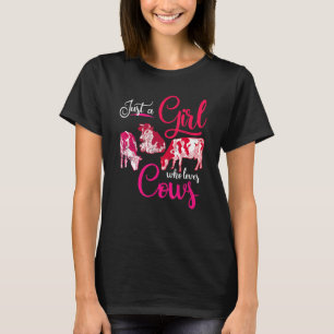 Farm Animal Cow Women Girls Cow T-Shirt