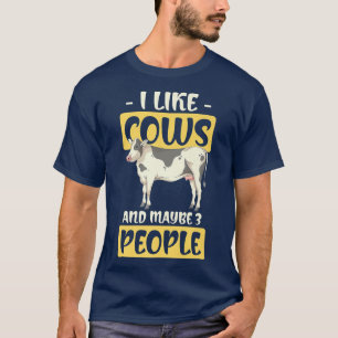 Farm Animal Farmer Animal Lover Farming Funny Cow T-Shirt