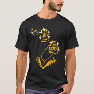 Farm Animal Farmer Bird Hearts Dandelion Chicken T-Shirt
