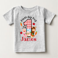 First birthday shop farm shirt