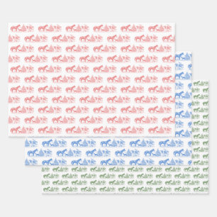 Farm Animal Holiday Wrapping Paper