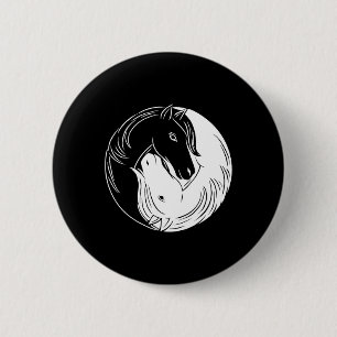 Farm Animal Horse Lover Horseback Riding Horse Hug 6 Cm Round Badge