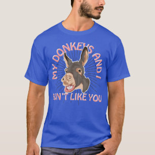 Farm Animal Lover Donkey Lover Farmer Funny Donkey T-Shirt