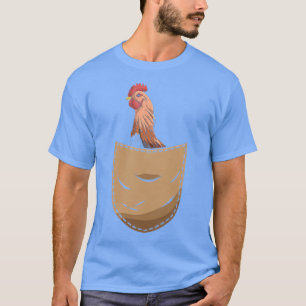 Farm Animal Lover Farmer Cute Pocket Chicken T-Shirt