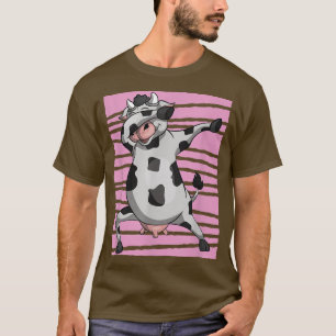 Farm Animal Lover Farmer Funny Dabbing Cow T-Shirt