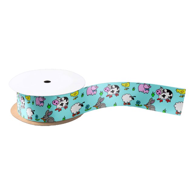 Farm Animal Ribbon Satin Ribbon (Spool)