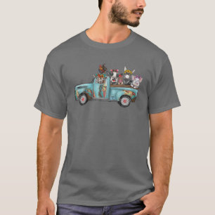 Farm Animal Truck Vintage Farmer Farm Life Farm Gi T-Shirt