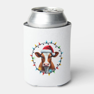 Farm Animal Xmas Pajamas Costume Farmer Christmas Can Cooler