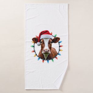 Farm Animal Xmas Pyjamas Costume Farmer Christmas Bath Towel