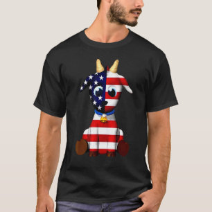 Farm Animals American Flag Farmer 4th Of July T-Shirt