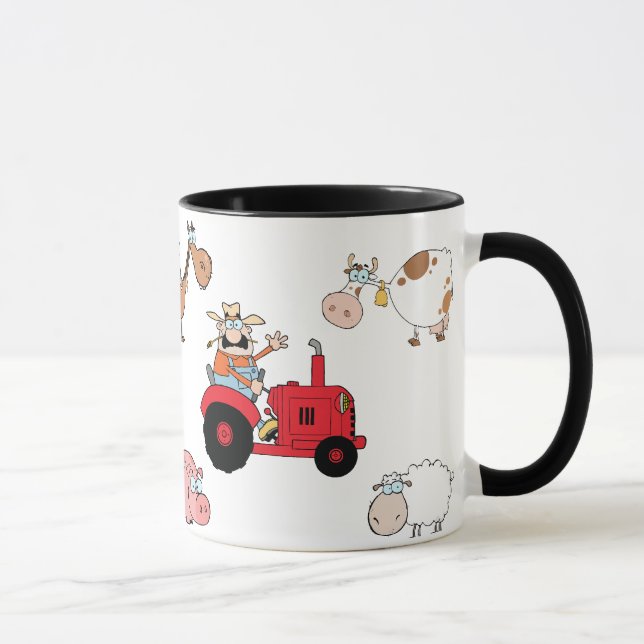 Farm animals and Tractor Mug (Right)
