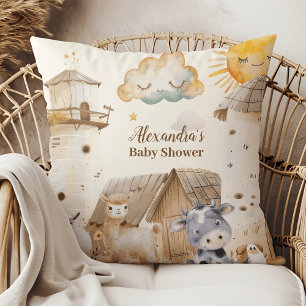 Farm Animals Baby Shower Cushion