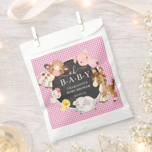 Farm Animals Baby Shower Favour Bag