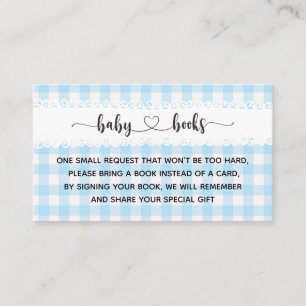 Farm Animals Baby Shower I Birthday Blue  Enclosure Card