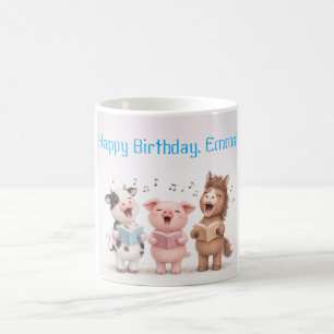 Farm Animals Band Birthday Coffee Mug