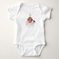 Farm Animals Barnyard 1st Birthday Baby Bodysuit