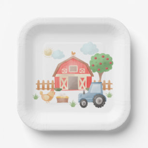 Farm Animals Barnyard Birthday  Paper Plate