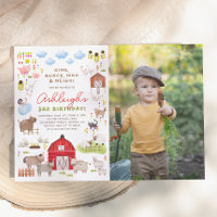 Farm Animals Barnyard Birthday Party Photo