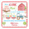 Farm Animals Barnyard Birthday Thank You Favor