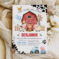 Farm Animals Barnyard FARM BIRTHDAY Invitation