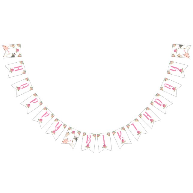 Farm Animals Barnyard Girl Happy Birthday Banner (All)