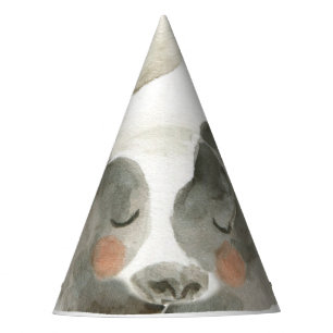 Farm Animals Birthday Barnyard Party Hat Cow