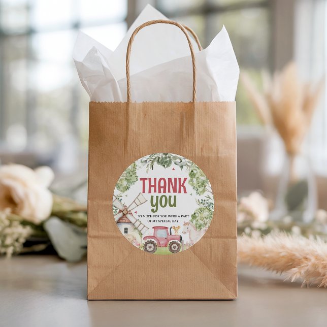 Farm Animals Birthday Favour Tags (Creator Uploaded)