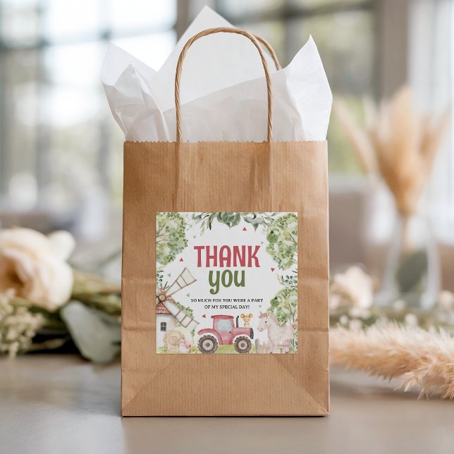 Farm Animals Birthday Favour Tags (Creator Uploaded)