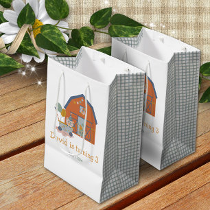 Farm Animals Birthday Party Celebration Favour Medium Gift Bag