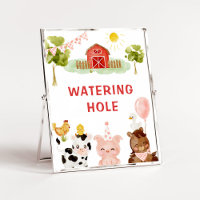 Farm animals birthday party Watering hole