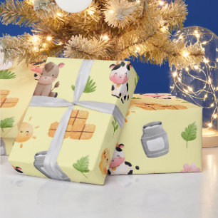 Farm Animals Birthday Wrapping Paper