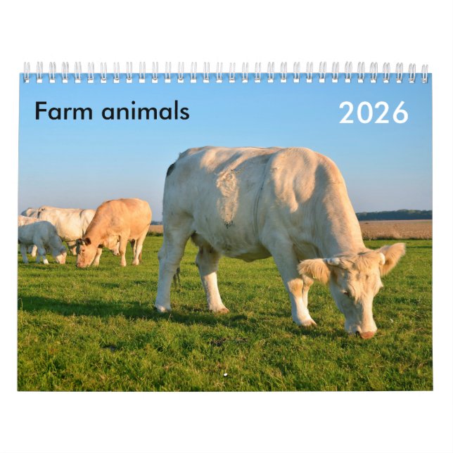 Farm animals calendar (Cover)