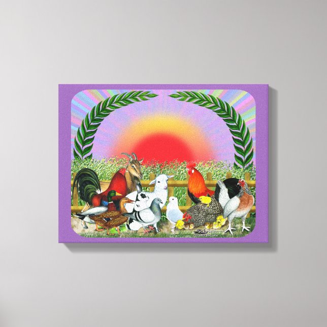 Farm Animals Canvas Print (Front)