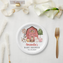Farm Animals, Cute Animals, Red Barn, Baby Shower