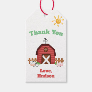 Farm Animals Cute Birthday Thank You - GLS Gift Tags