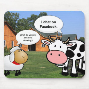 Farm animals cute cartoon funny facebook chat mouse mat