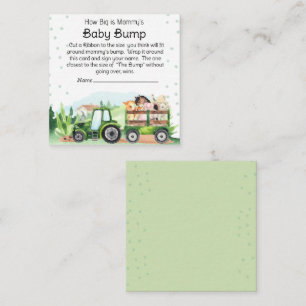 Farm Animals Green Tractor Baby Bump Game Enclosure Card